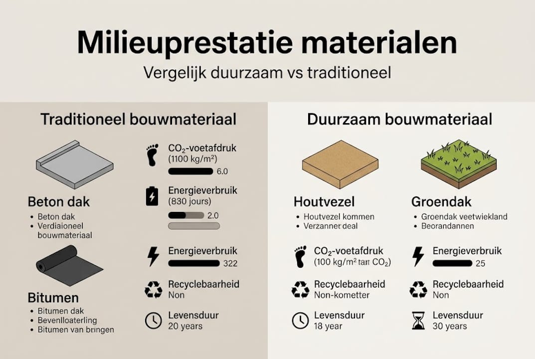 Overzicht van de milieuprestaties van bouwmaterialen in één oogopslag