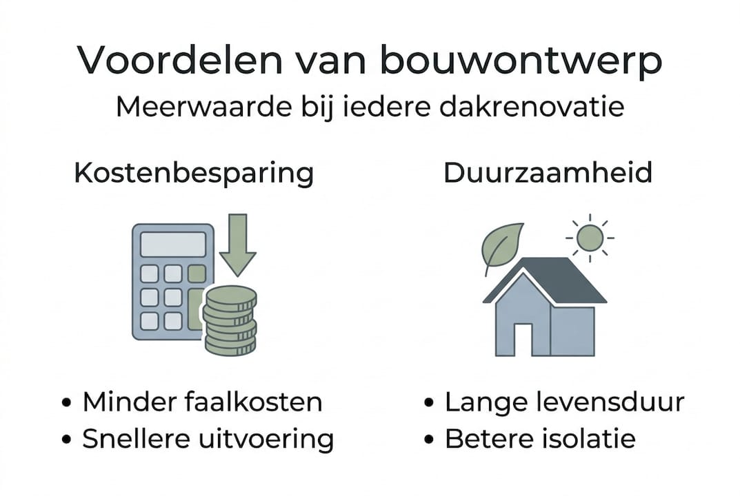 Infographic: De pluspunten van een doordacht dakontwerp bij renovatie