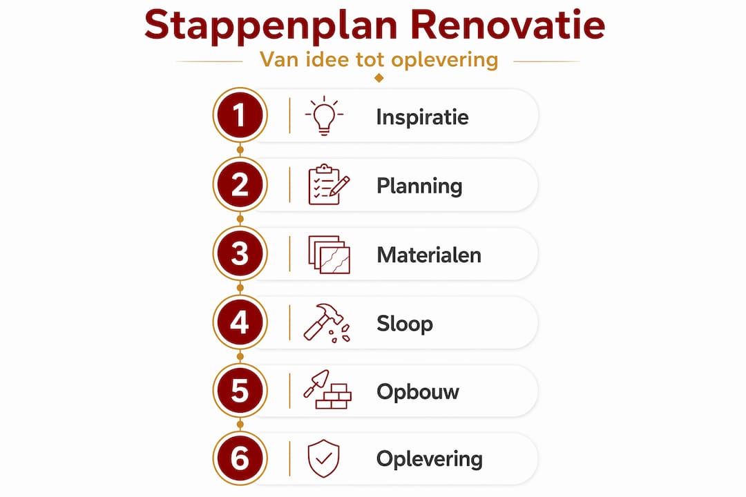 Handige infographic: zo pak je stap voor stap je badkamerrenovatie aan
