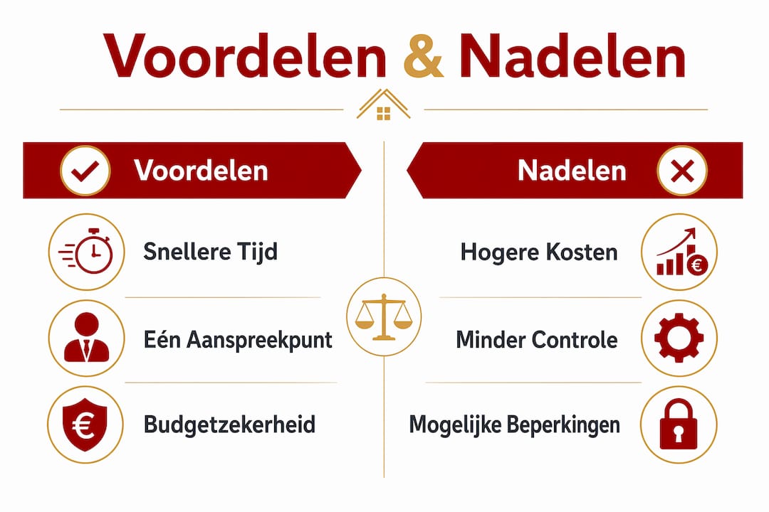 Infographic: een helder overzicht van de plus- en minpunten van turn-key bouwen