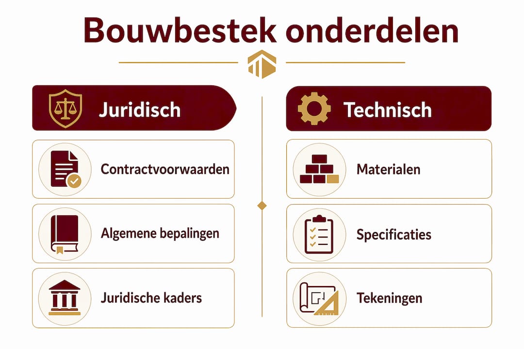 Infographic: een helder overzicht van alle onderdelen van het bouwbestek