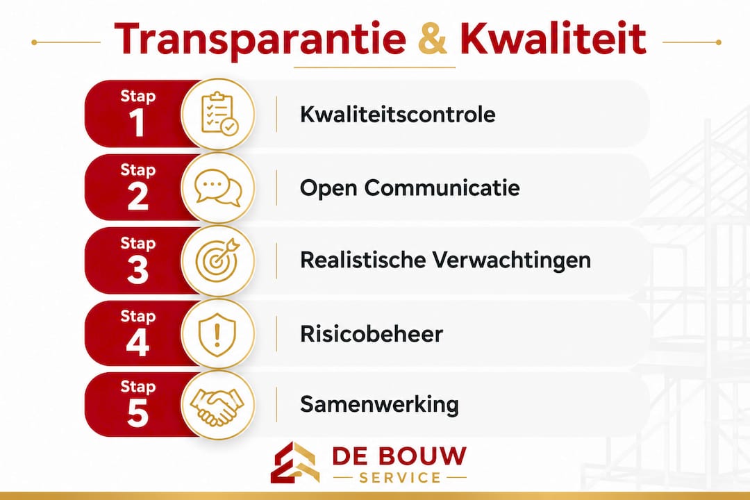 Infographic: inzicht in transparantie en kwaliteitsborging binnen de bouwsector