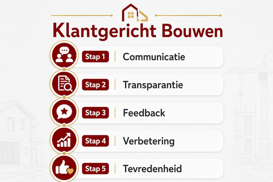 Infographic: in vijf stappen naar een klantgerichte aanpak
