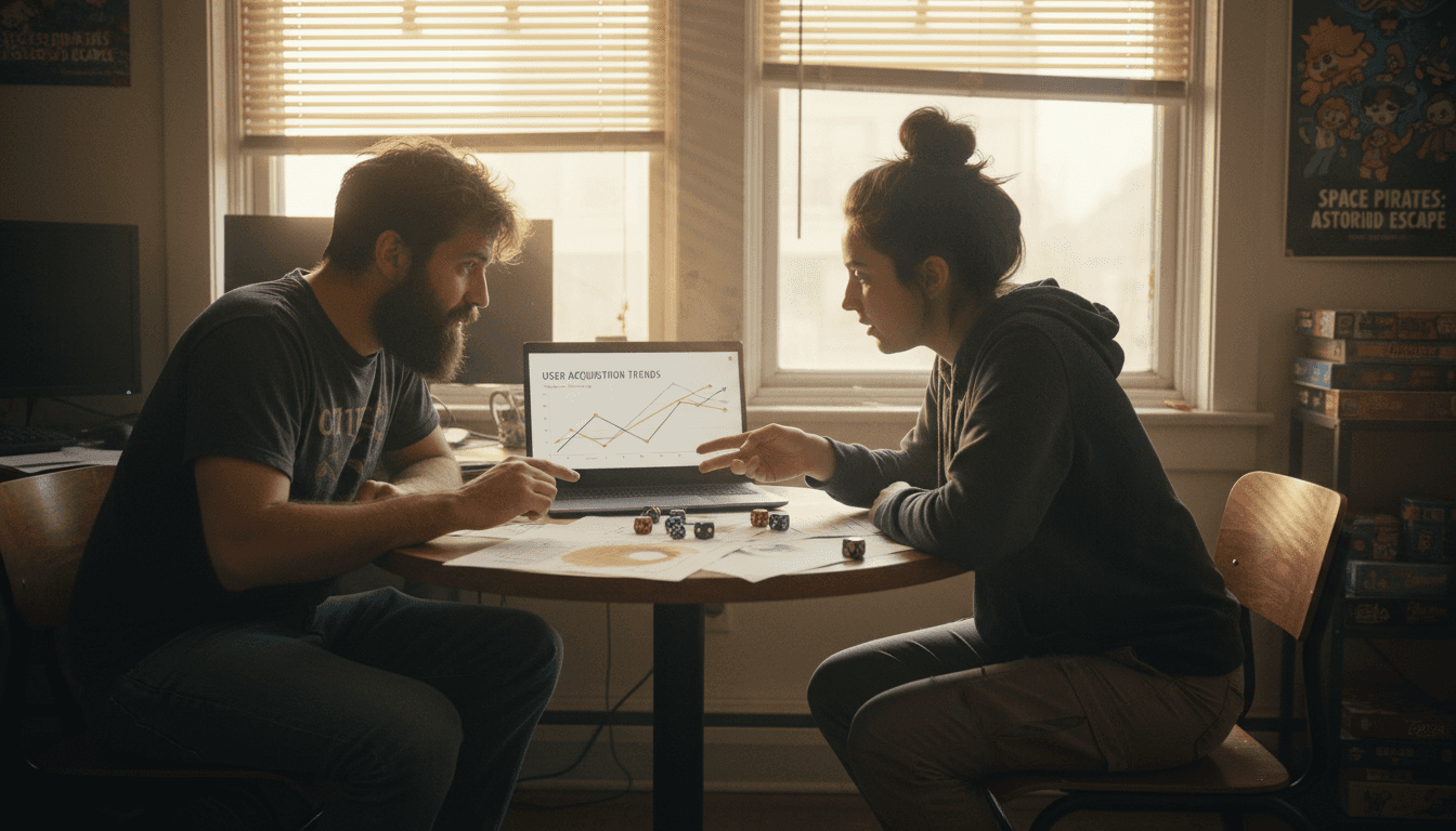 Game developers analyze user acquisition results