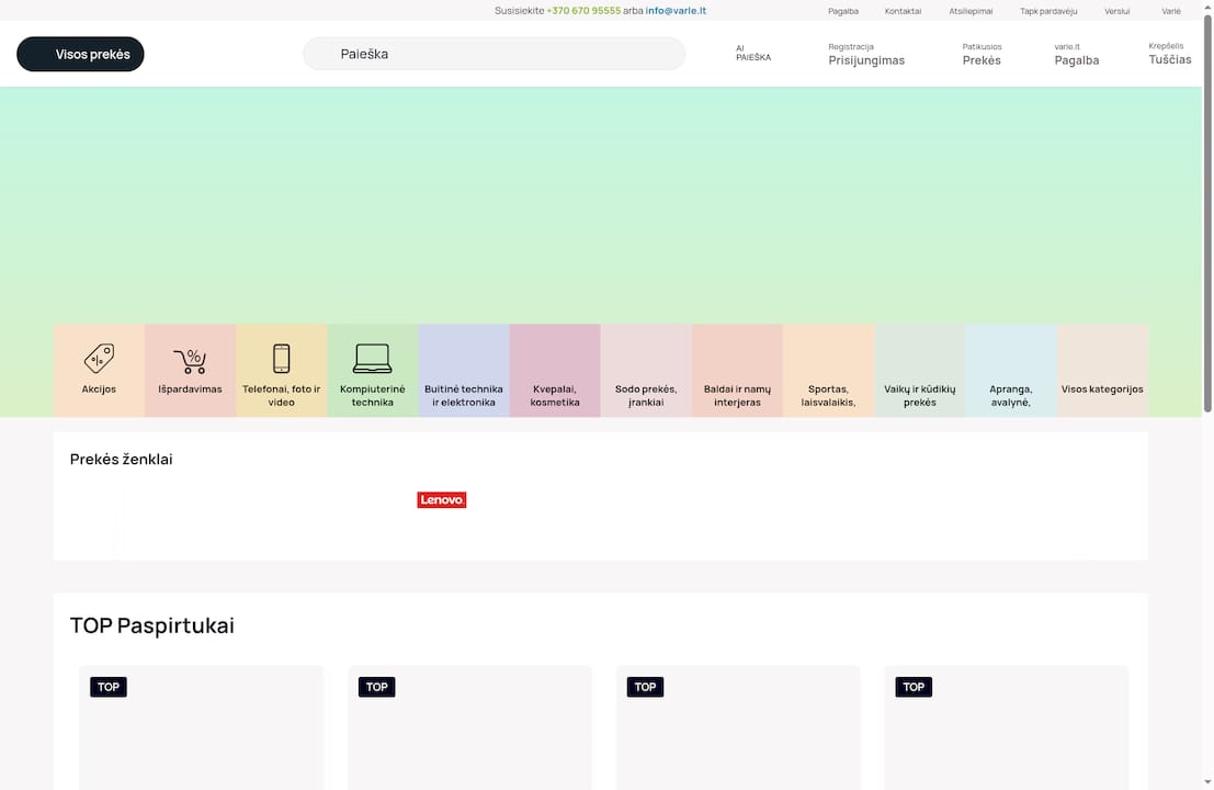 Captura de pantalla del producto