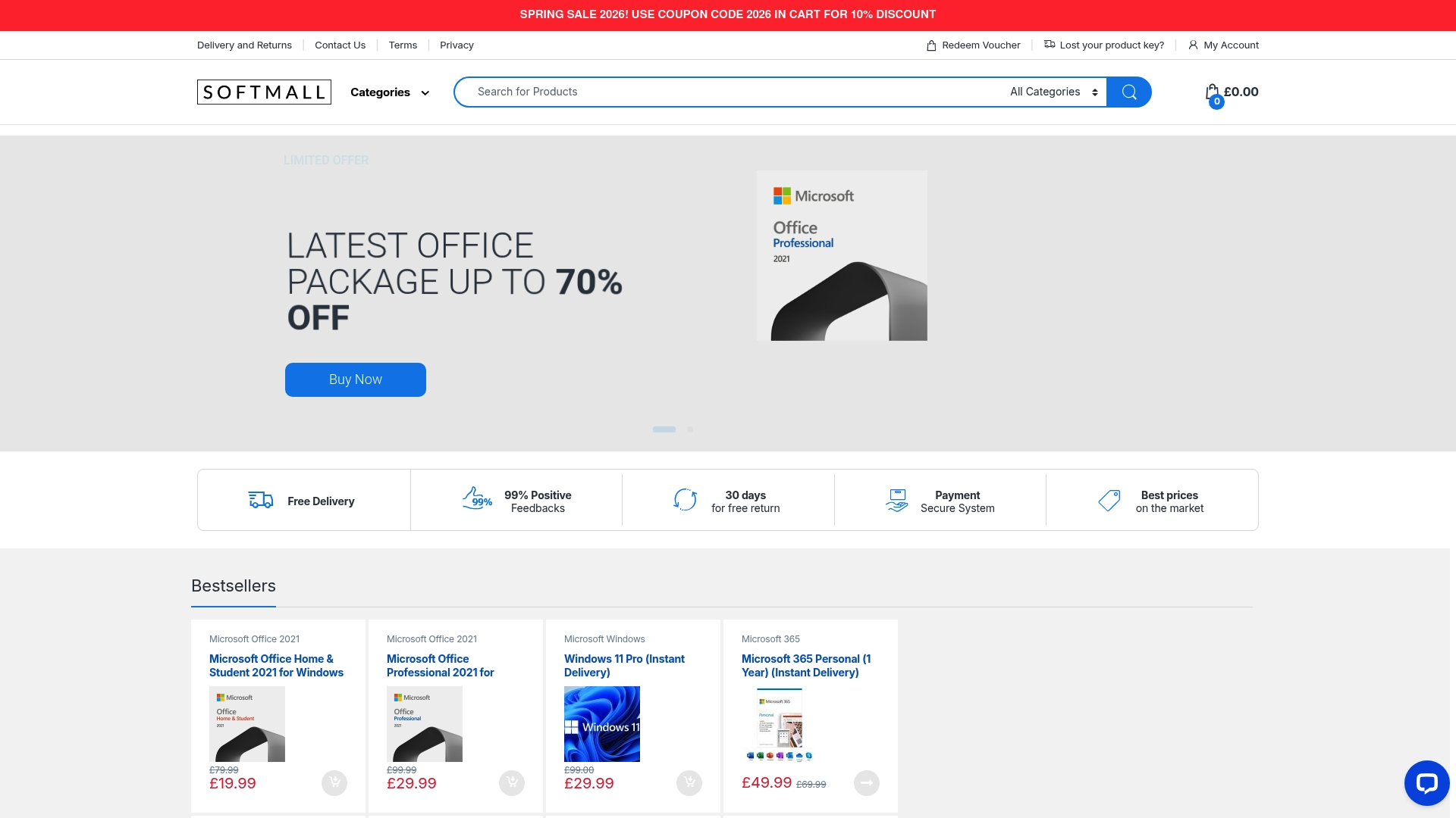 Schermata del prodotto