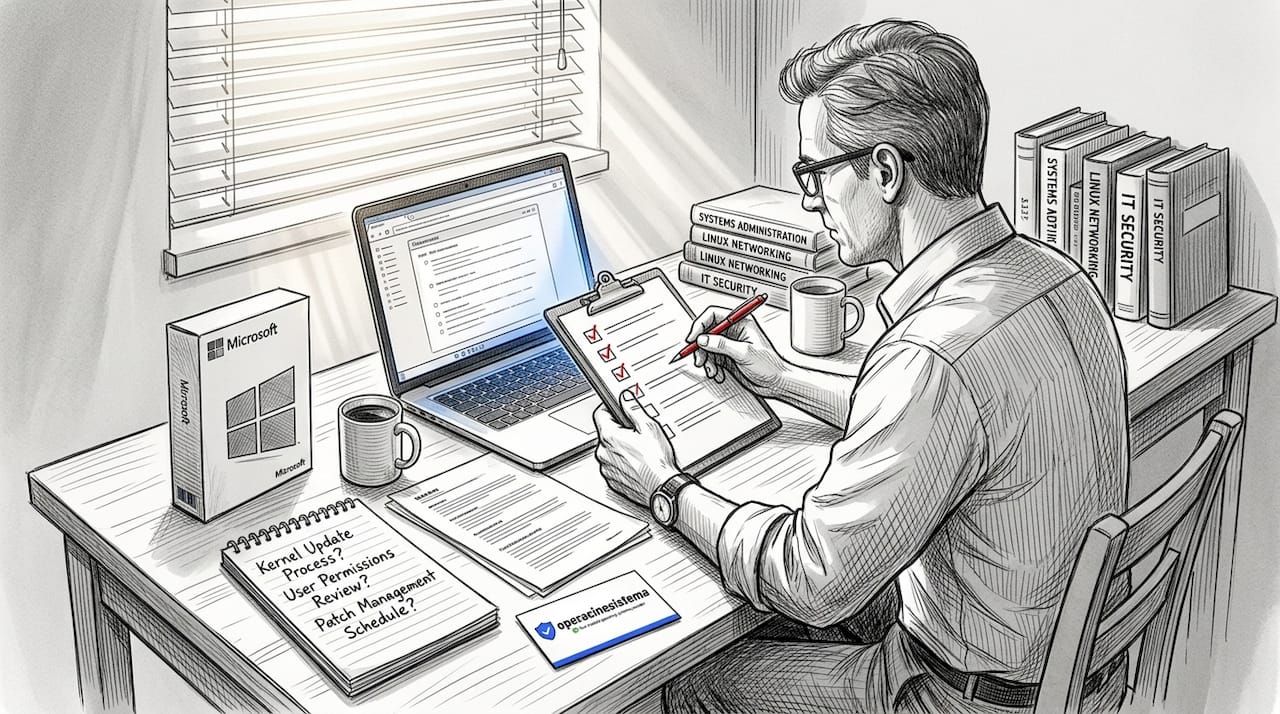 Person reviewing Microsoft license purchase documents