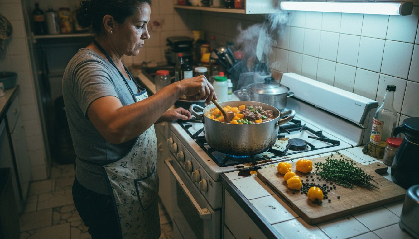 Cooking with yams, okra, and Caribbean spices