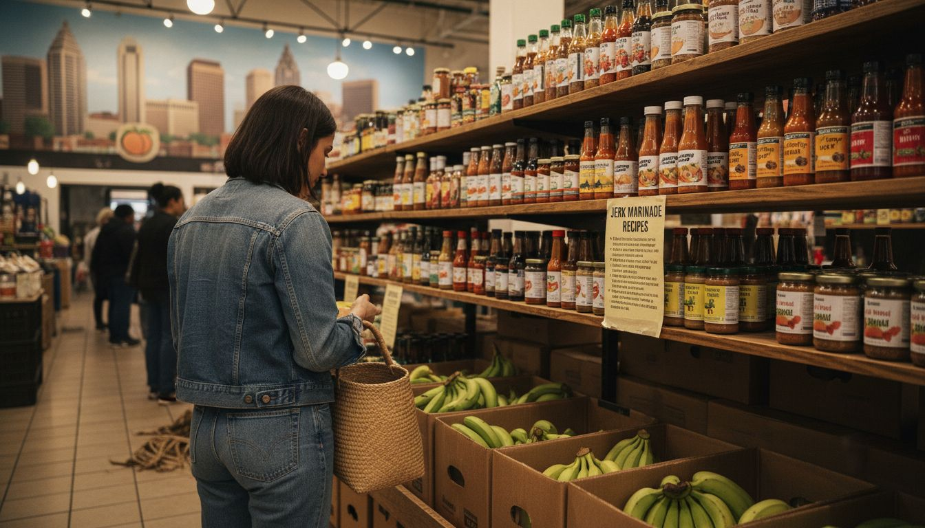 Customer choosing cultural products at local shop
