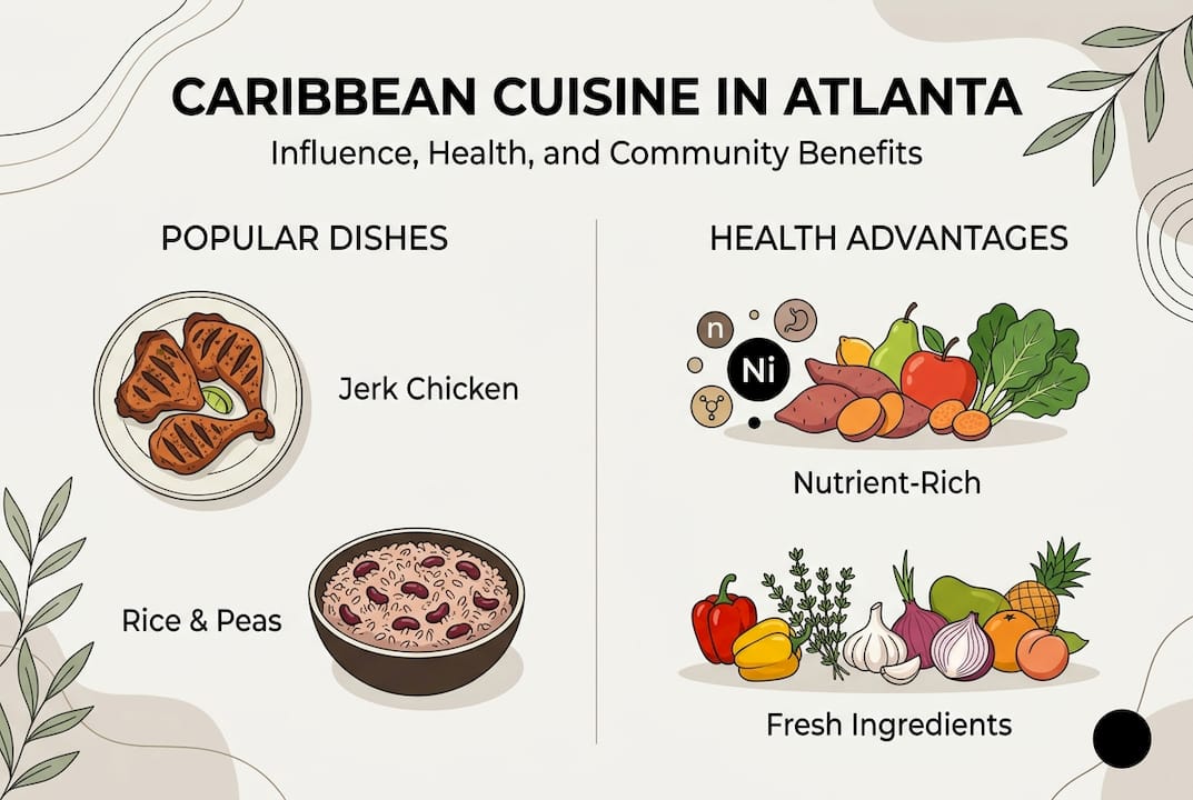 Infographic on Caribbean cuisine influence in Atlanta
