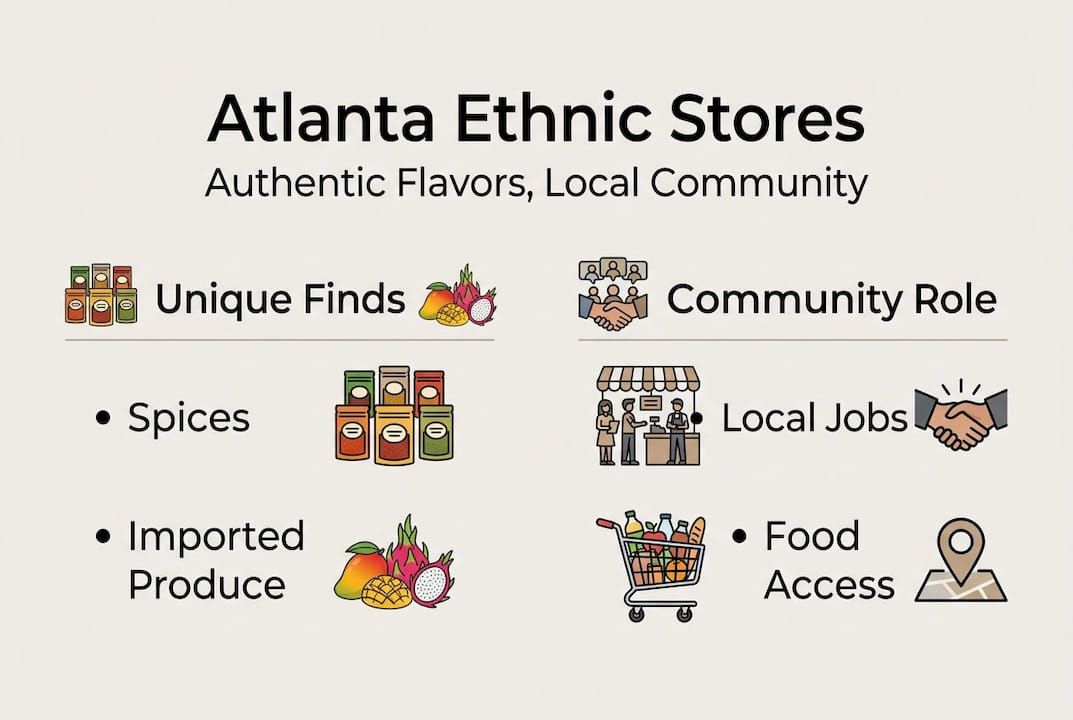 Infographic shows Atlanta ethnic stores community impact