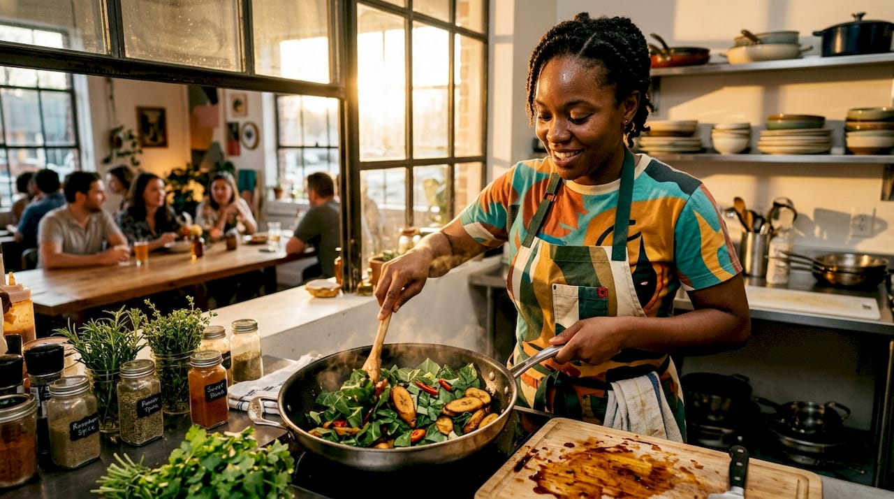 Chef blending Southern and global flavors