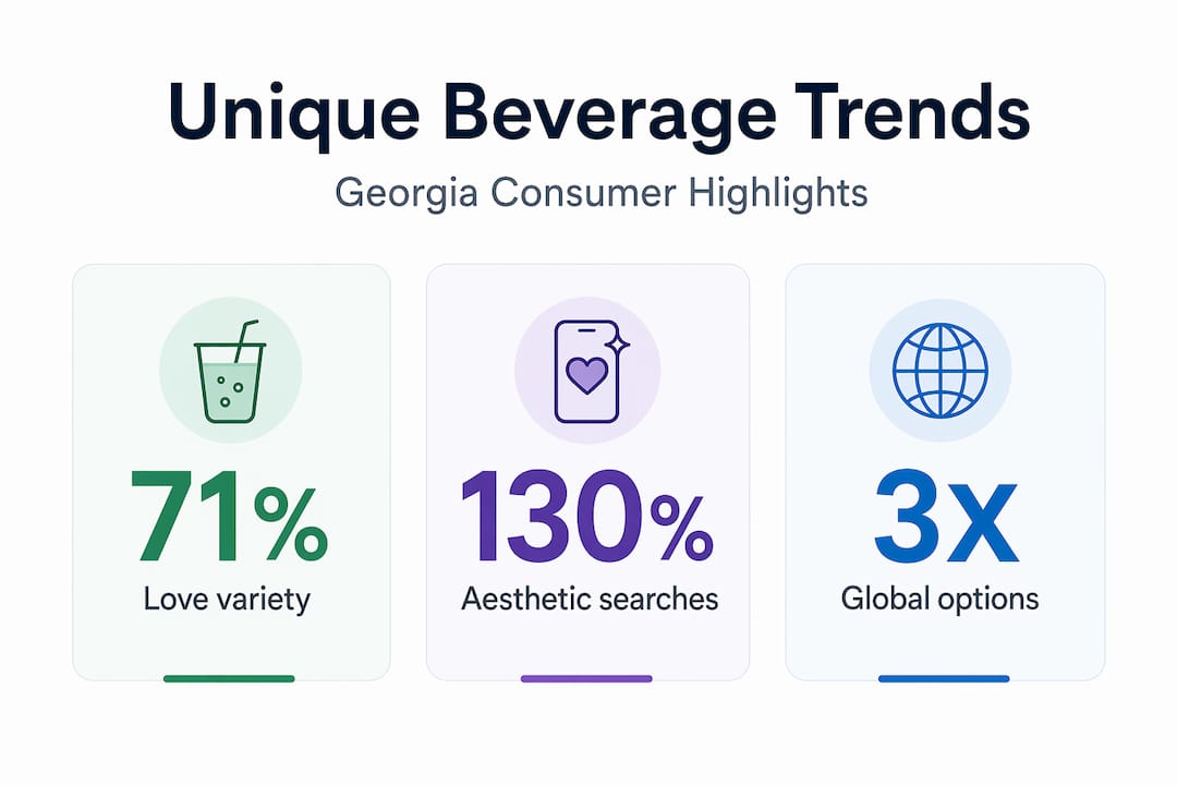 Infographic shows Georgia beverage trends statistics
