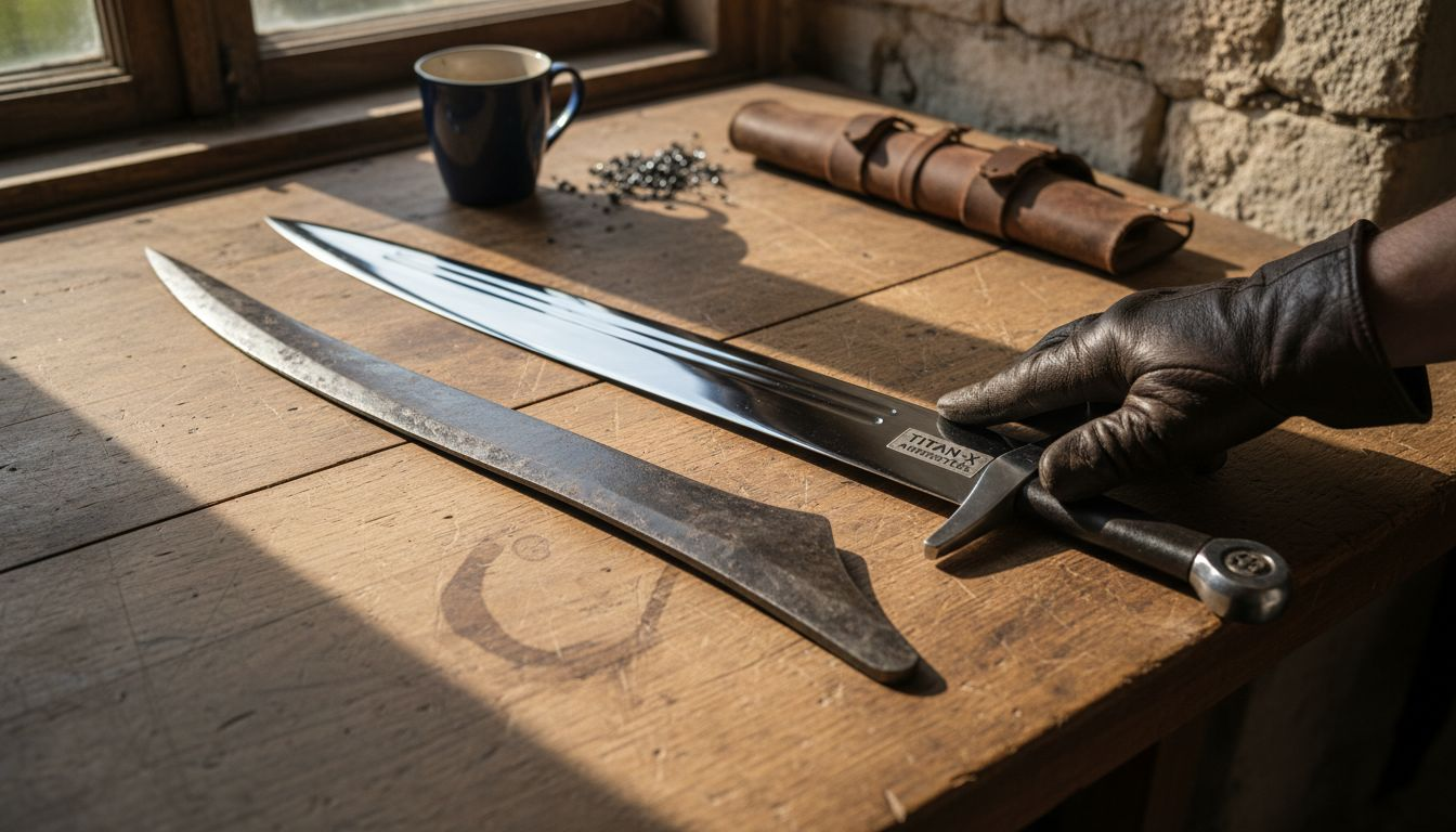Traditional vs modern replica sword blades