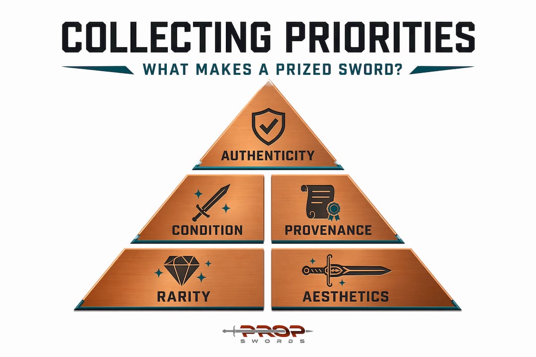 Infographic showing main sword collecting priorities