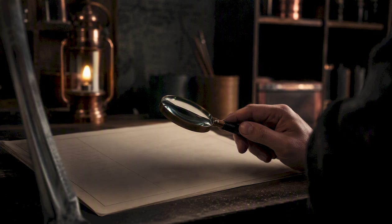 Hand inspecting replica sword specifications