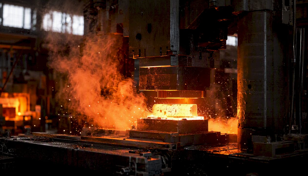 Drop forging stainless steel blanks in factory