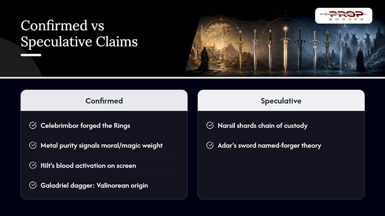 How Do These Blades Connect to First Age History and the Rings? — overview diagram