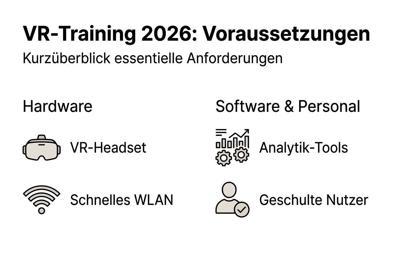 Infografik: Was Unternehmen für erfolgreiches VR-Training benötigen