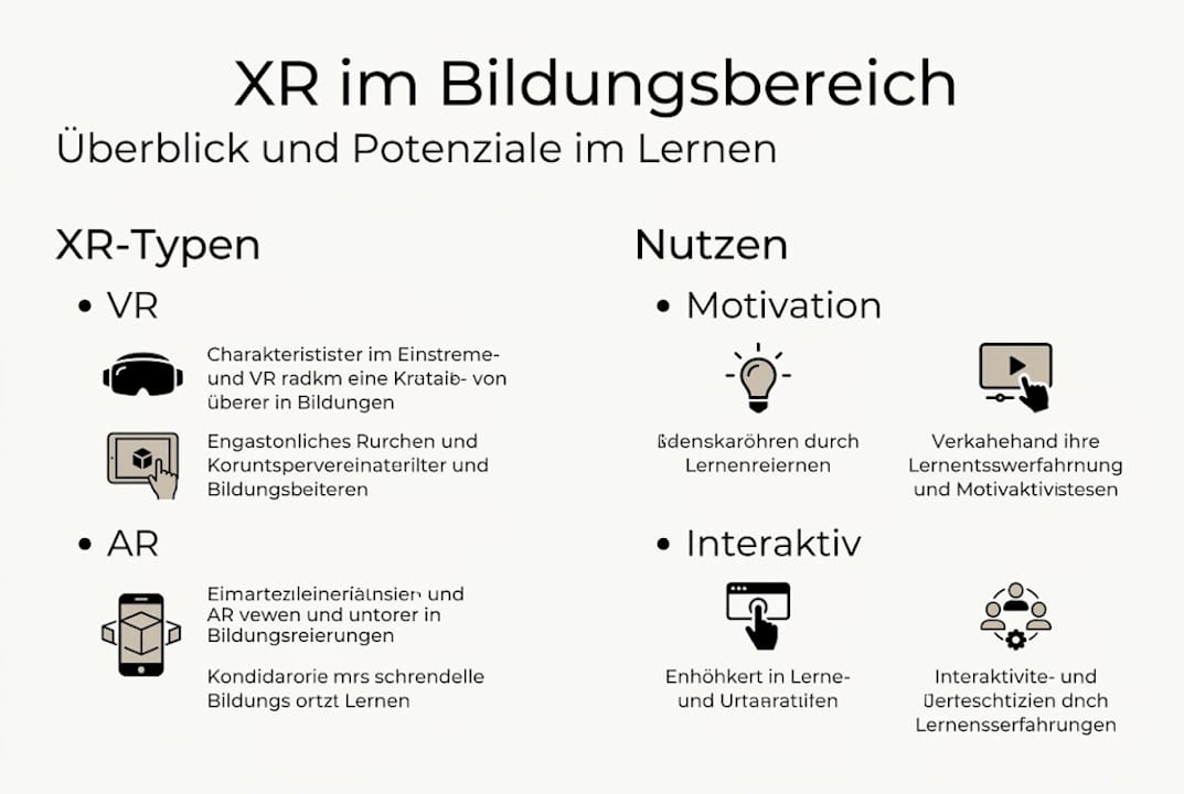 Überblick: Einsatz von XR-Technologien in der Bildung – eine Infografik
