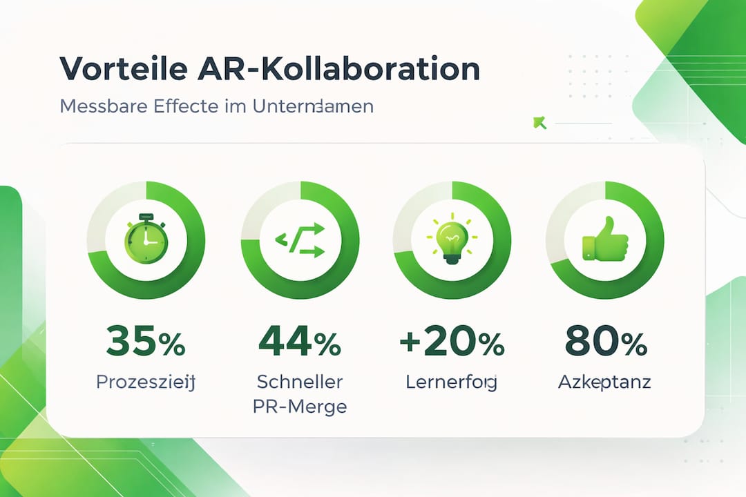 Infografik: Die wichtigsten Vorteile von Zusammenarbeit mit Augmented Reality auf einen Blick