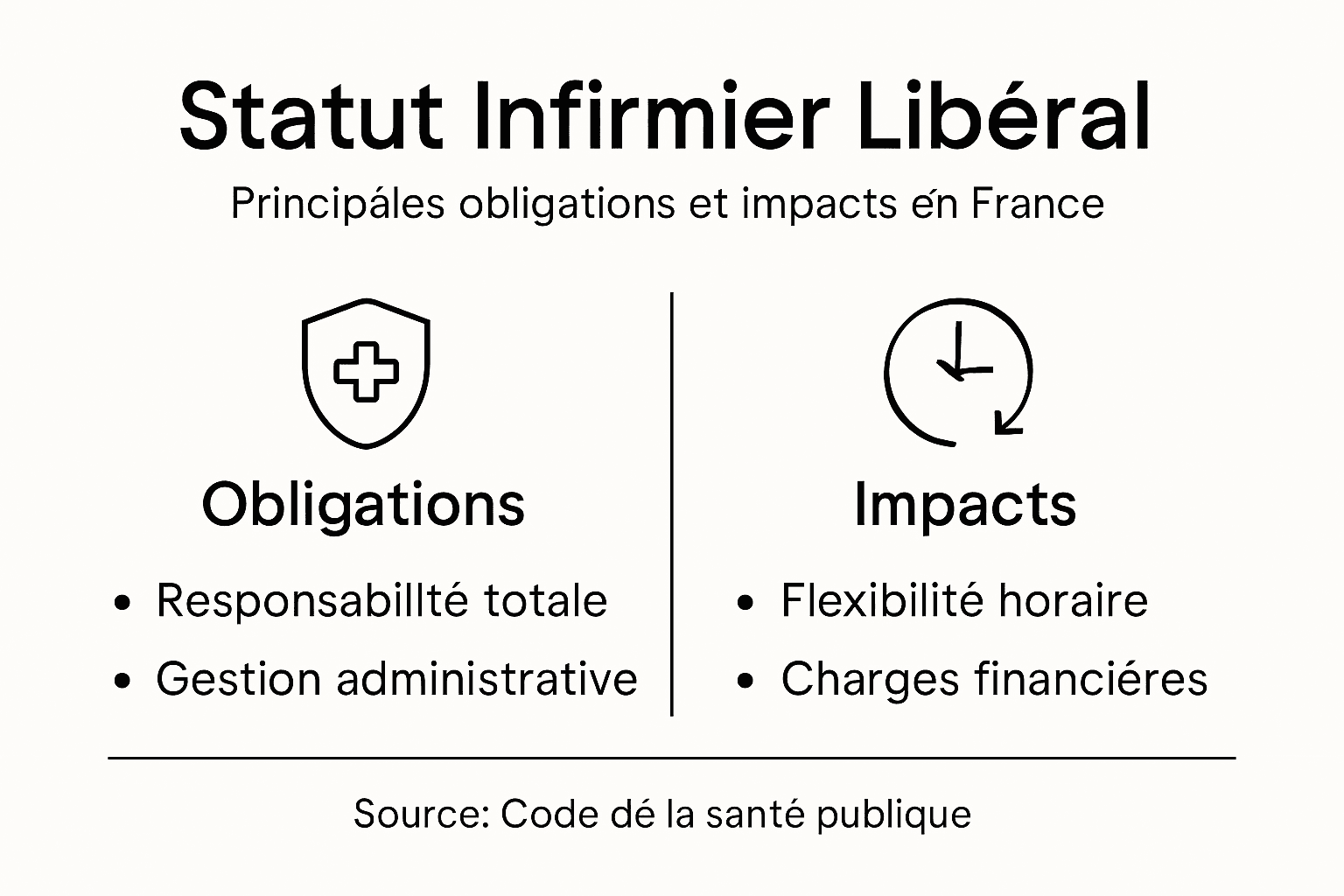 Infographie : tout savoir sur le statut et les responsabilités de l’infirmier libéral