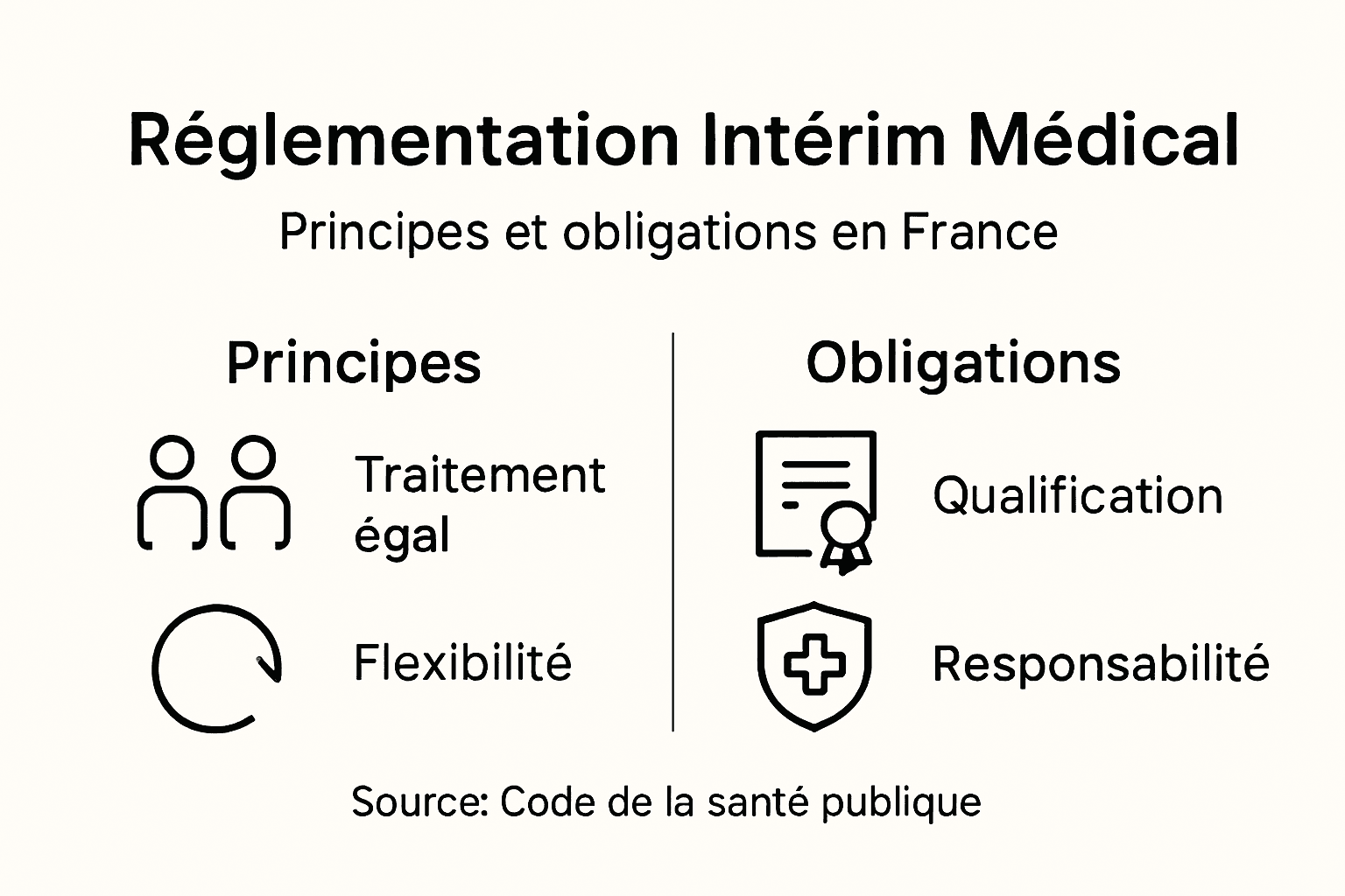Infographie : tout comprendre sur la réglementation de l’intérim médical