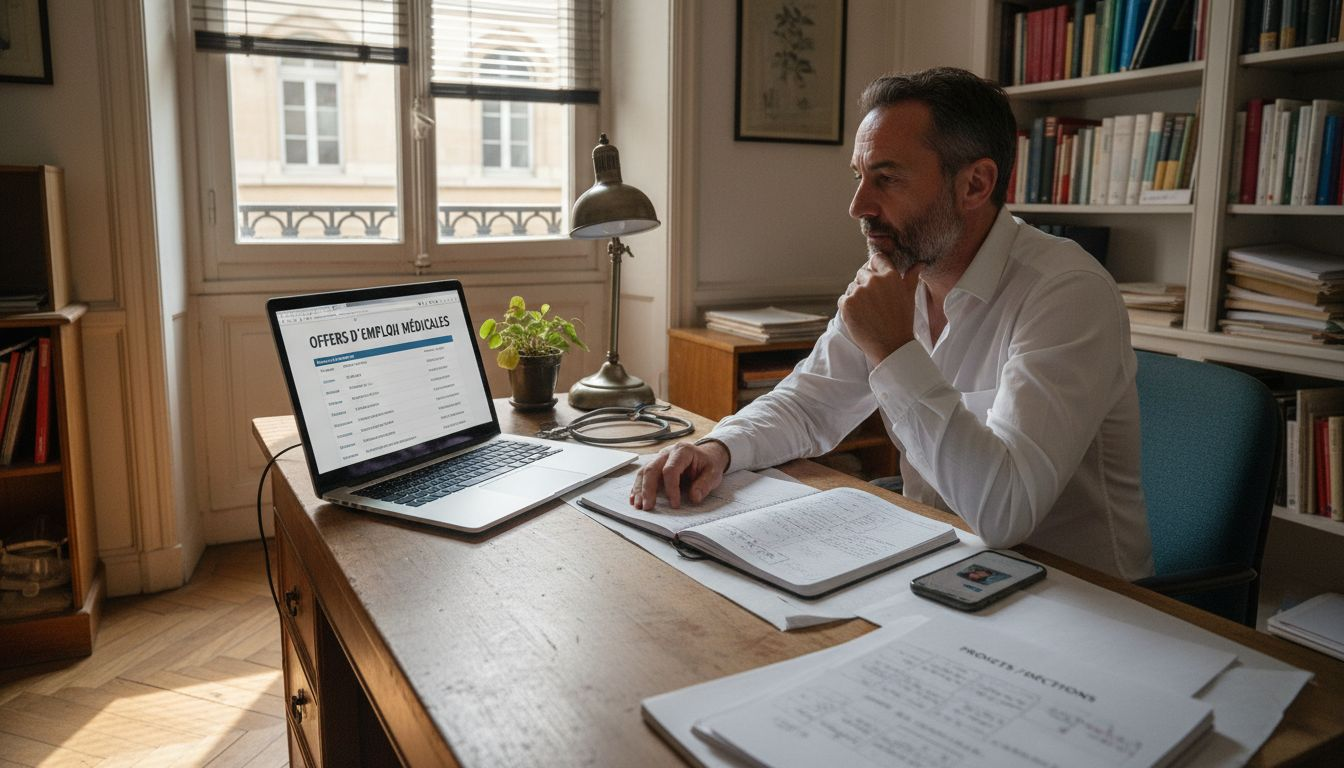 Médecin expert intervenant sur une plateforme dédiée au recrutement médical