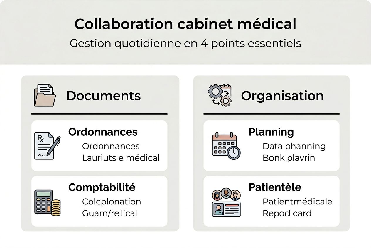 Infographie : optimiser la collaboration au sein d’un cabinet médical