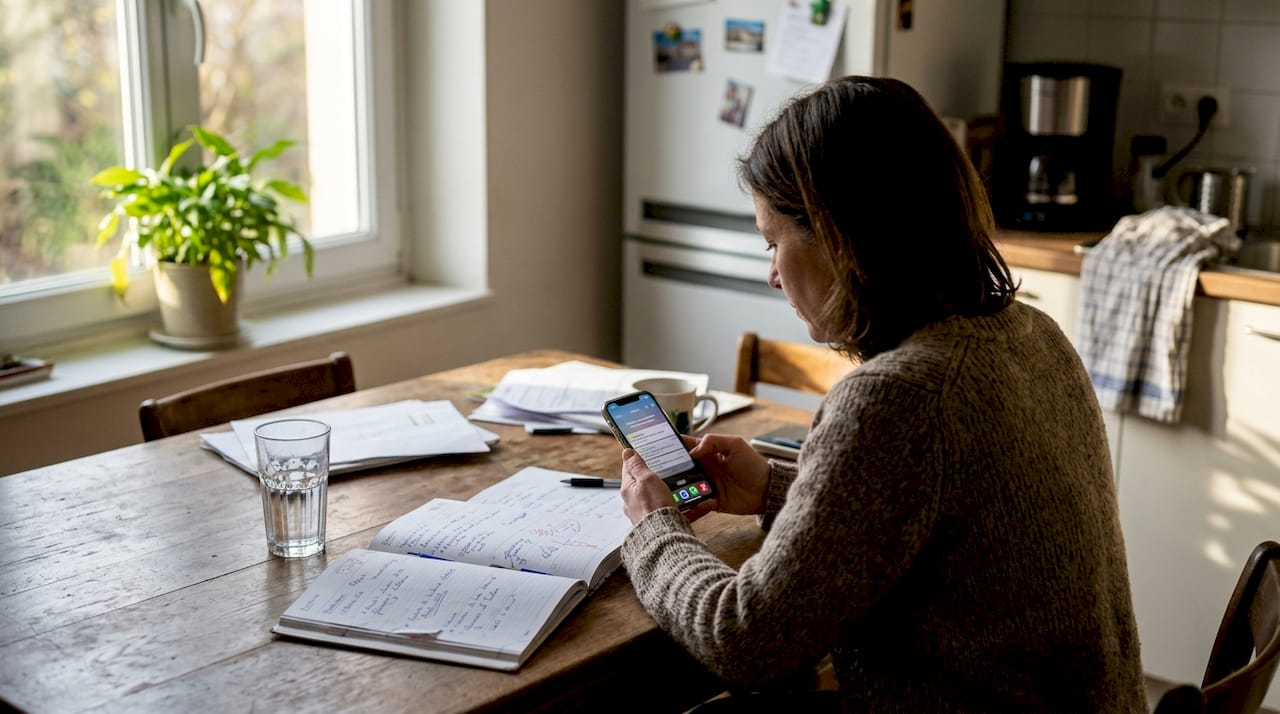 Un médecin consulte l’application pour suivre l’avancement des candidatures.