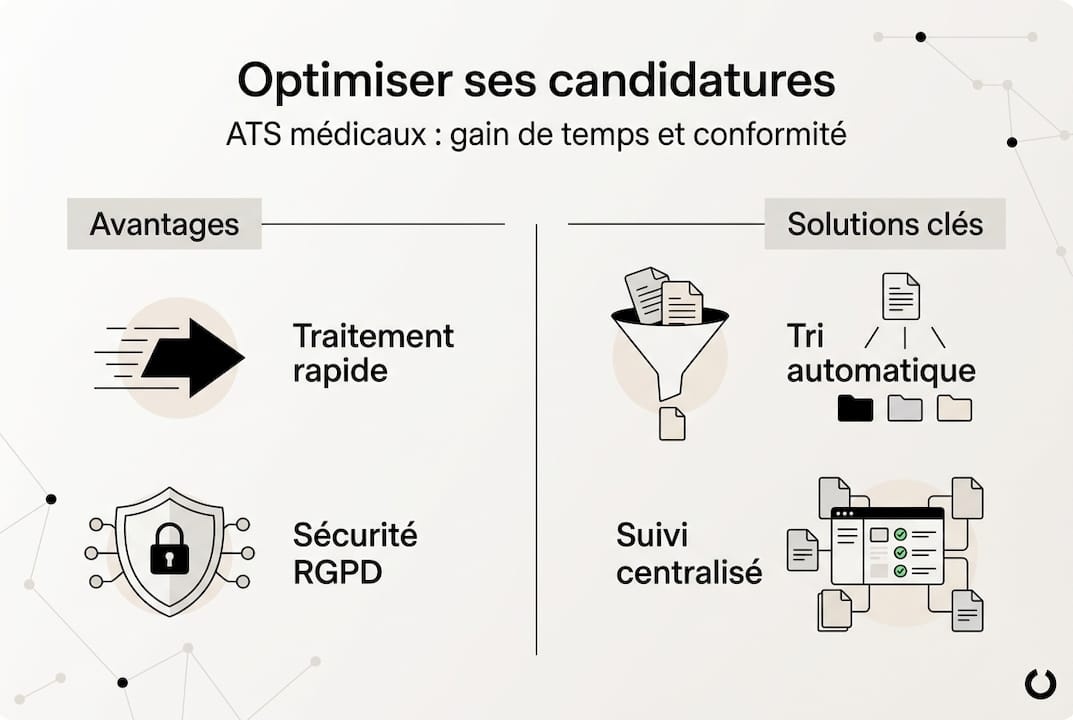 Infographie : comment optimiser vos candidatures médicales pour les logiciels de recrutement (ATS)