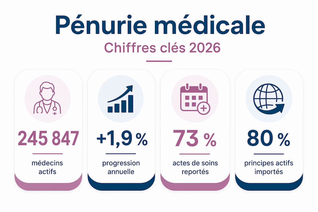Panorama chiffré de la pénurie de médecins à l’horizon 2026