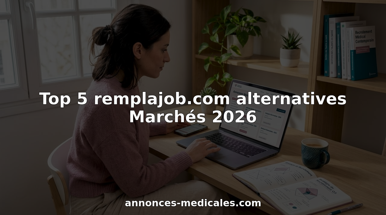 Un recruteur spécialisé dans le secteur de la santé en train de consulter les offres d’emploi médicales
