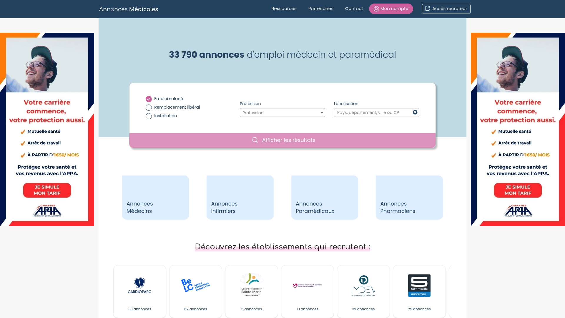 https://annonces-medicales.com