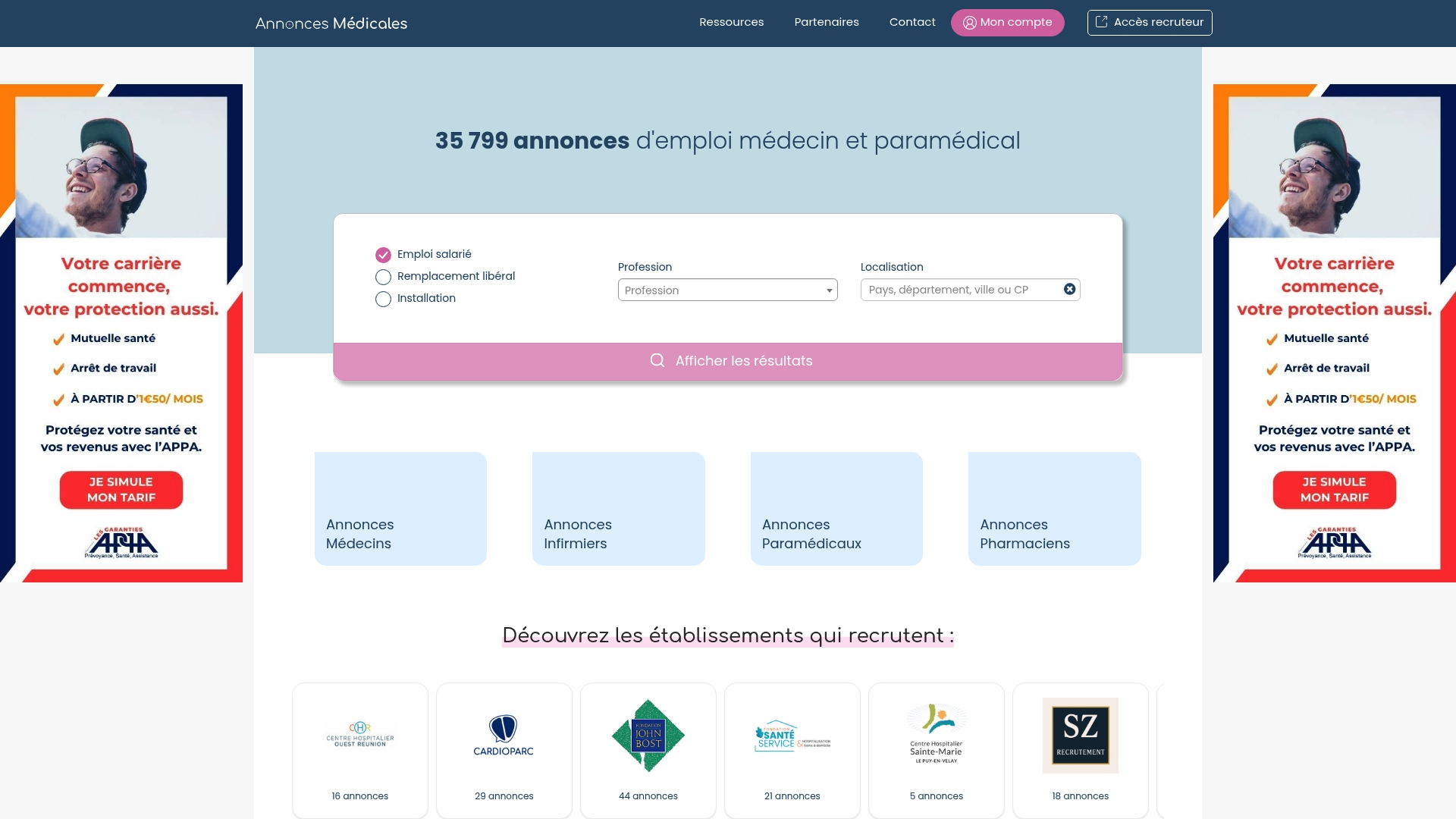 https://annonces-medicales.com