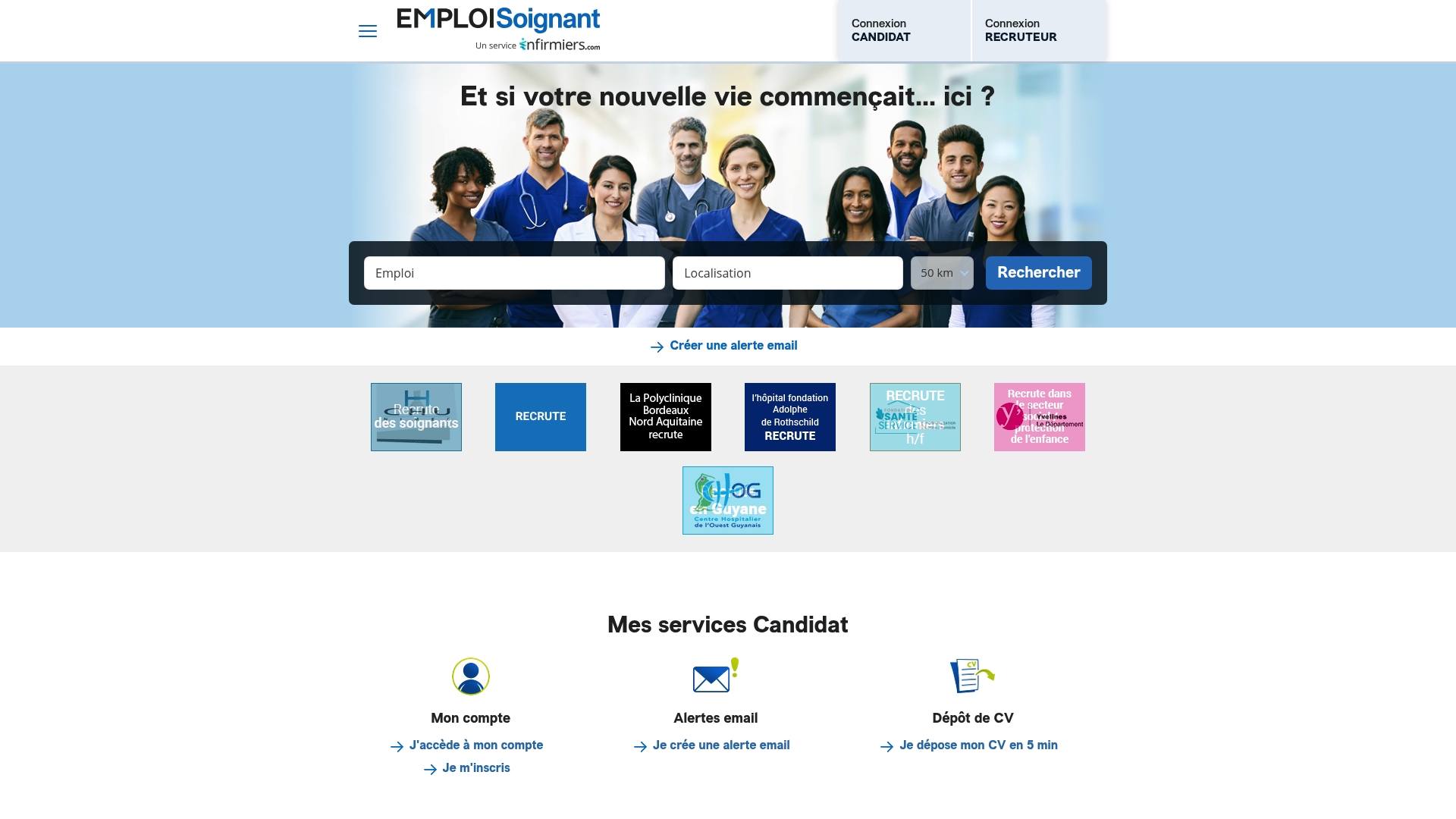 https://emploisoignant.com