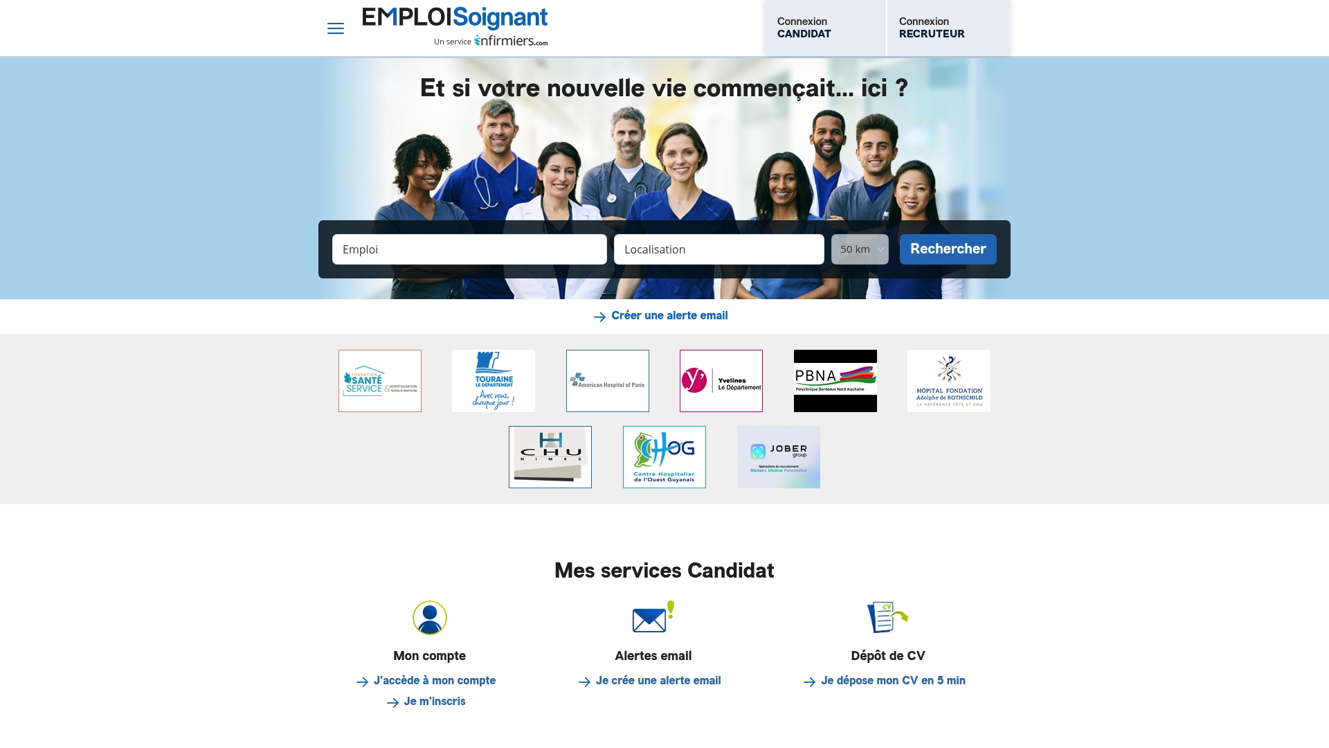 https://emploisoignant.com