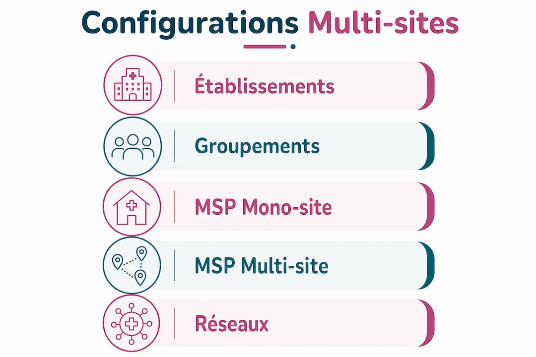 Panorama des différents modèles d’organisation multi-sites en milieu médical