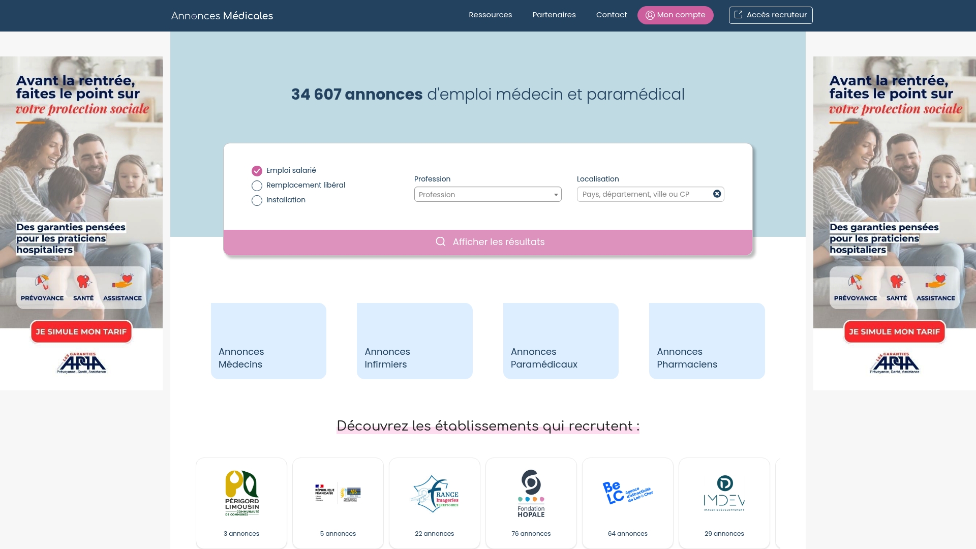 https://annonces-medicales.com