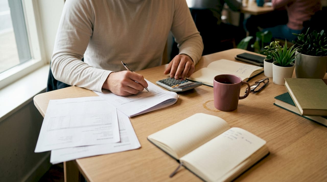 Des mains en pleine gestion des finances des professionnels de santé