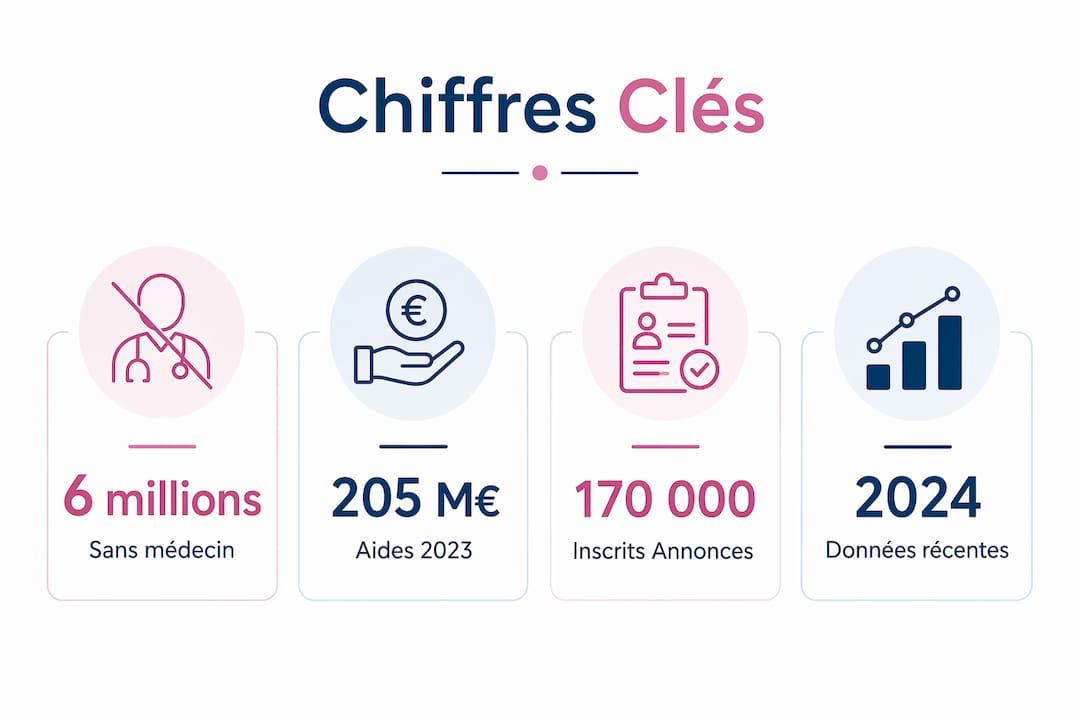 Visuel présentant les chiffres marquants sur l’attractivité des métiers de la santé