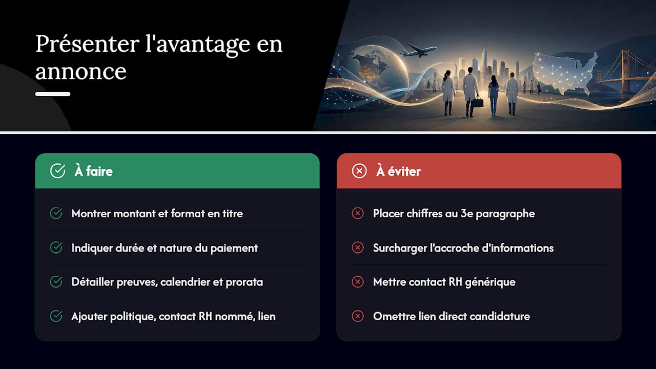 Comment présenter cet avantage dans une annonce pour qu'elle convertisse ? — overview diagram