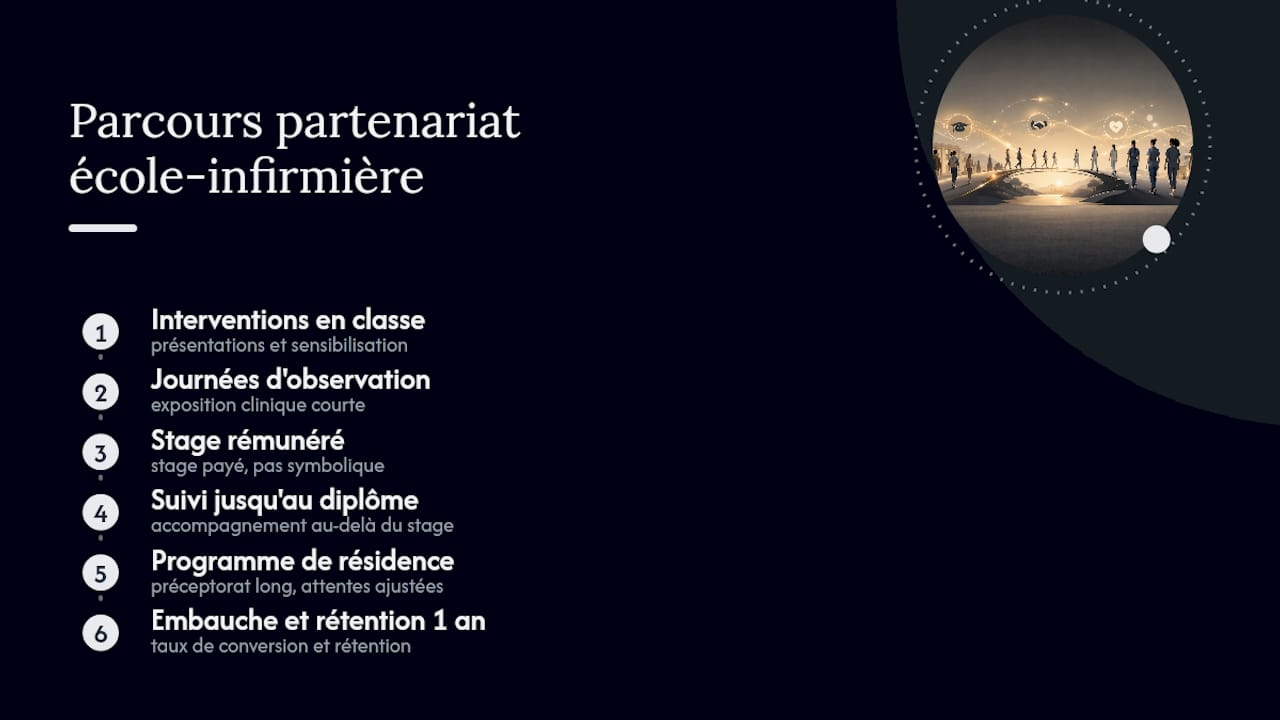 Le parcours du partenariat avec l'école vers la fidélisation