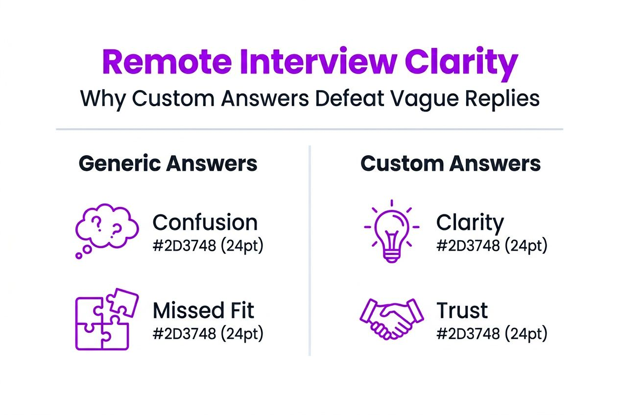 Infographic on remote interview clarity factors