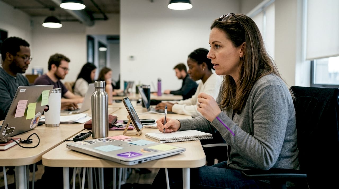 Candidate using ethical AI interview tool