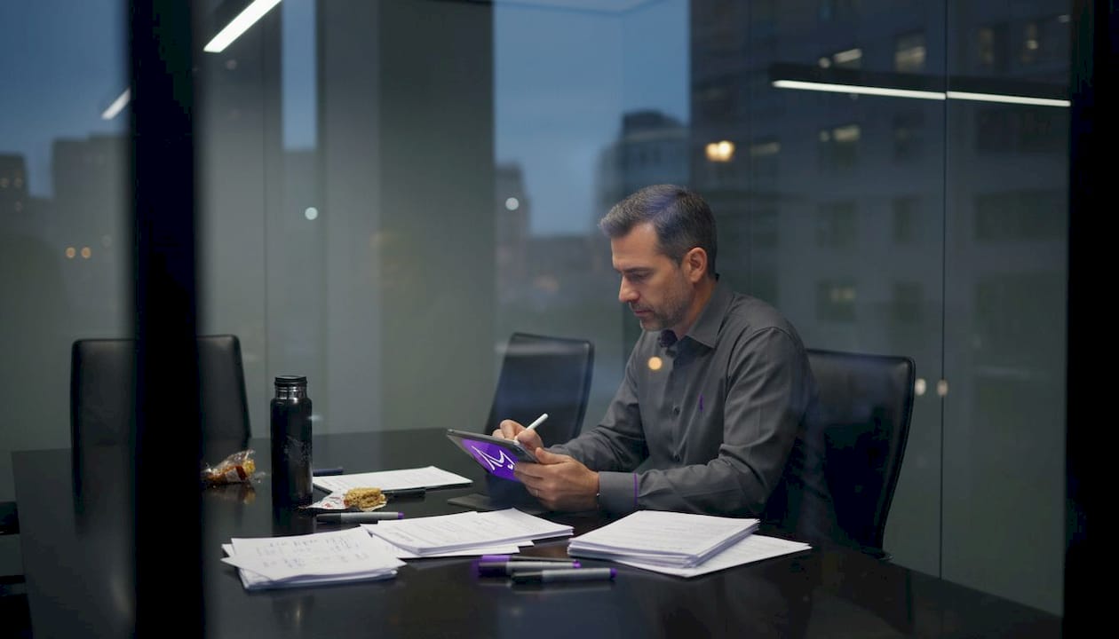 Engineering manager reviews hiring interview feedback