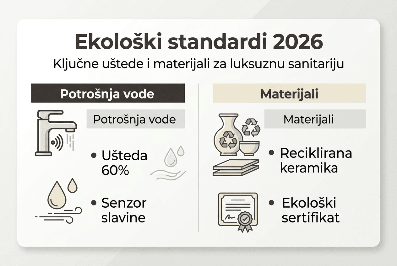 Zeleni trendovi u svetu luksuznih kupatila – infografika