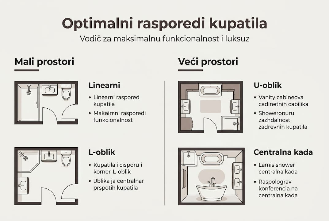 Vodič kroz idealno uređenje kupatila: raspored elemenata za maksimalnu funkcionalnost