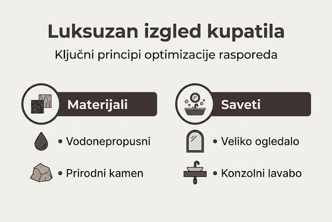 Infografik: Ideje za uređenje luksuznog kupatila