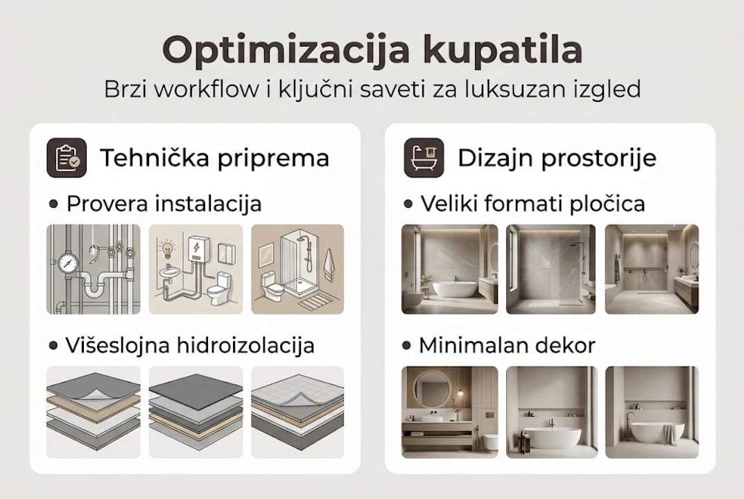 Infografik: Kako izgleda proces uređenja luksuznog kupatila – korak po korak